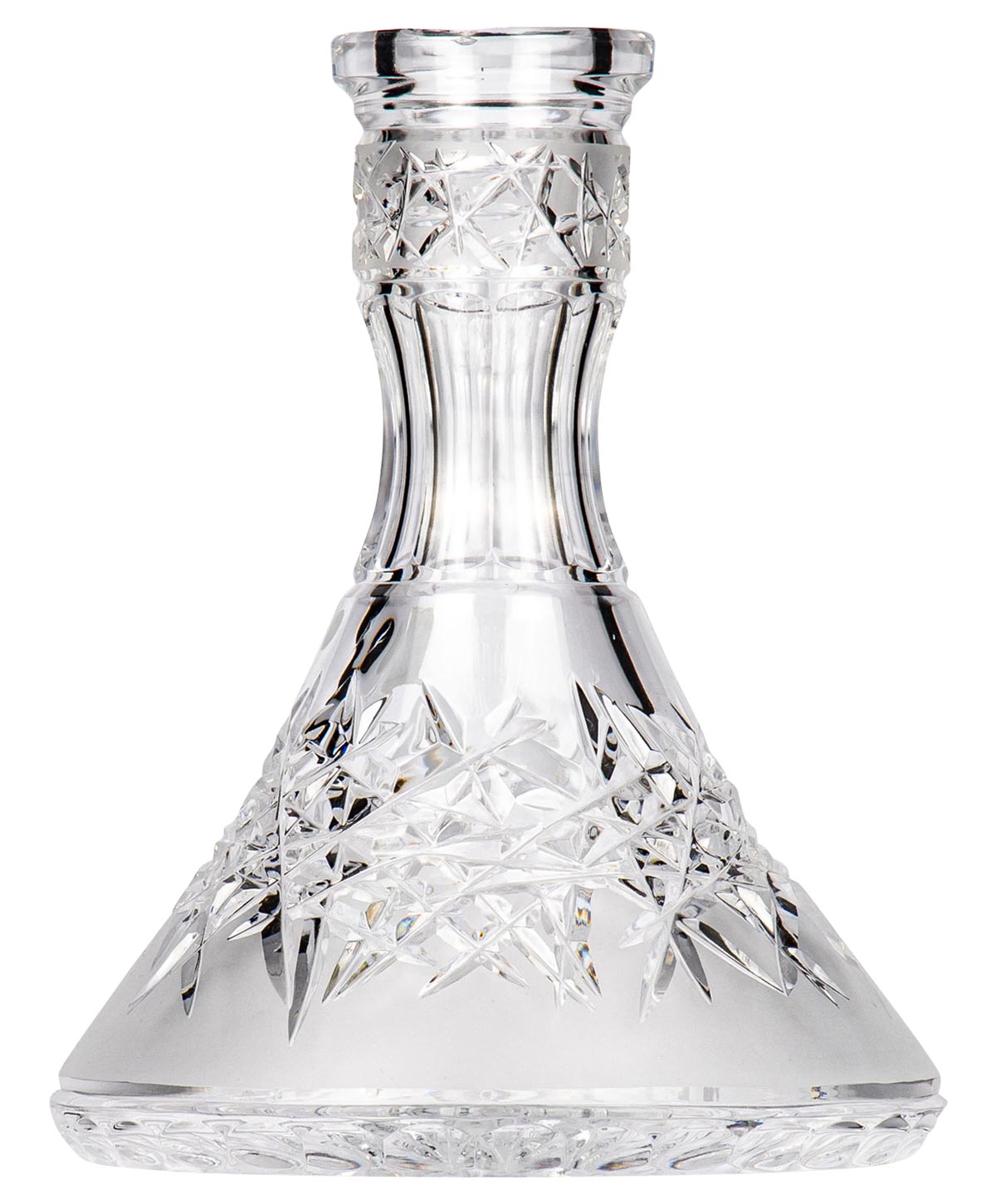 Caesar Crystal Large Cone - Hoarfrost Down - Clear Shisha Bowl Caesar Crystal Large Cone - Hoarfrost Down - Clear Shisha Bowl