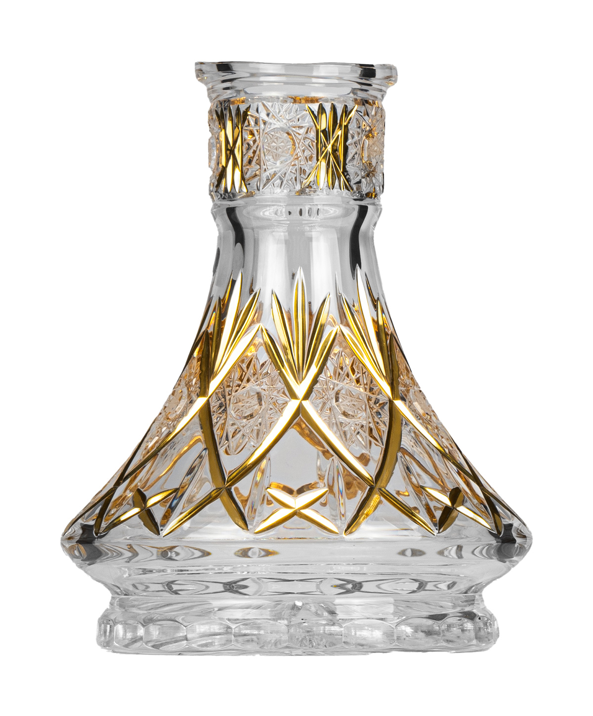 Caesar Crystal Small Ufo - Zahir Gold Hookah Glass Caesar Crystal Small Ufo - Zahir Gold Hookah Glass