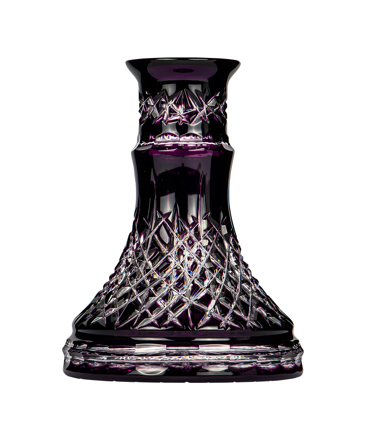Caesar Crystal Small Wild Cut - Purple Hookah Glass