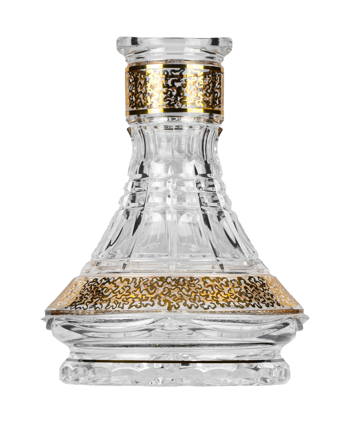 Caesar Crystal Small Ufo - Zayna Gold Hookah Glass