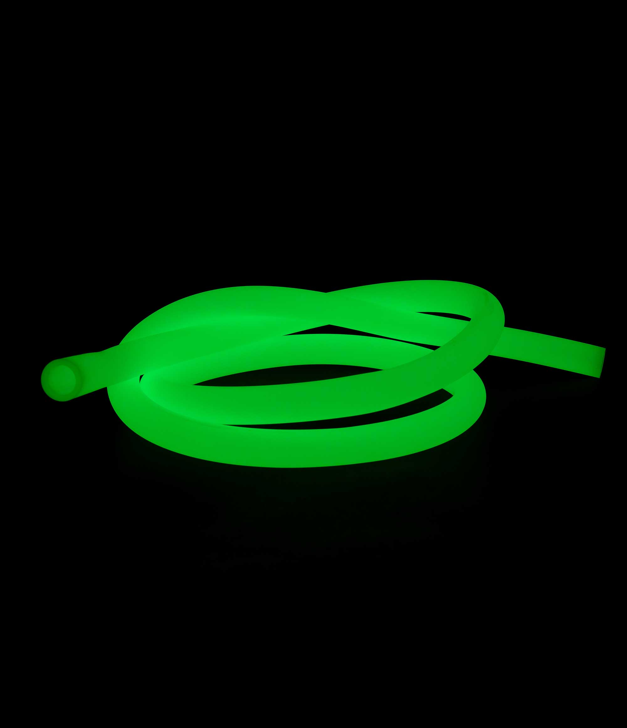 Moze Silikonschlauch Soft-Touch Glow in the Dark - Green