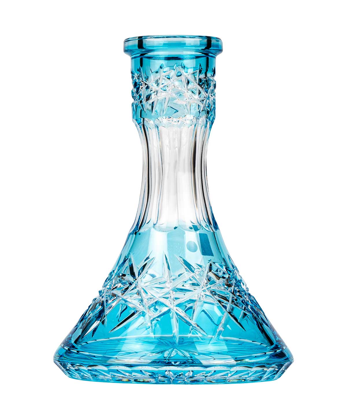 Caesar Crystal Small Vortex - Deep Cut - Cyanic Hookah Glass