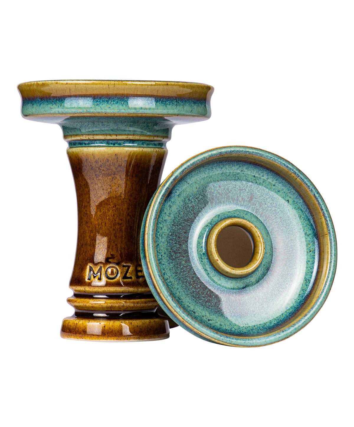 Moze Epos Phunnel - Two Tone - Blue/Brown Tobacco Bowl