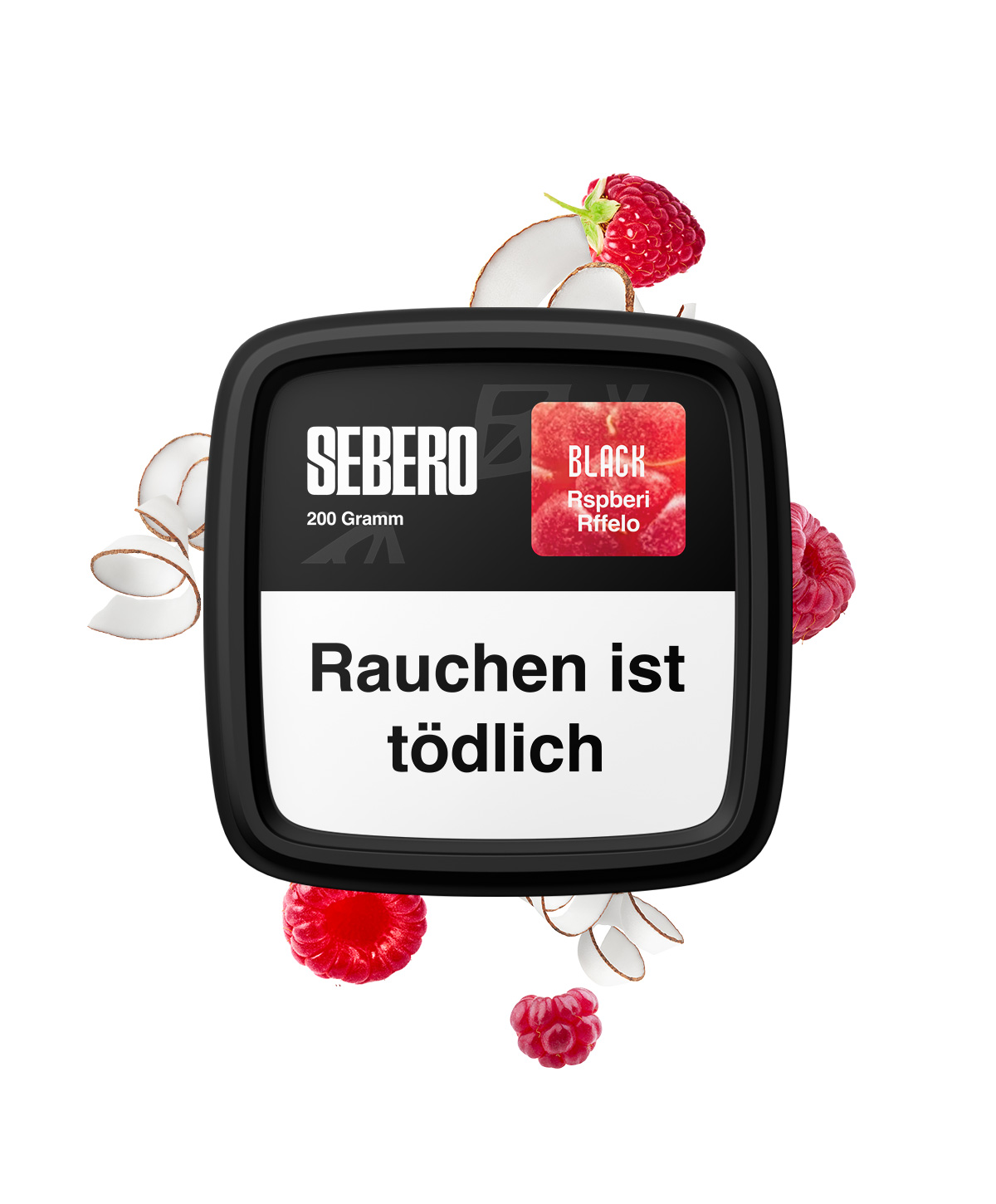 Sebero Black - Rspberi Rffelo 200g Hookah Tobacco Sebero Black - Rspberi Rffelo 200g Hookah Tobacco