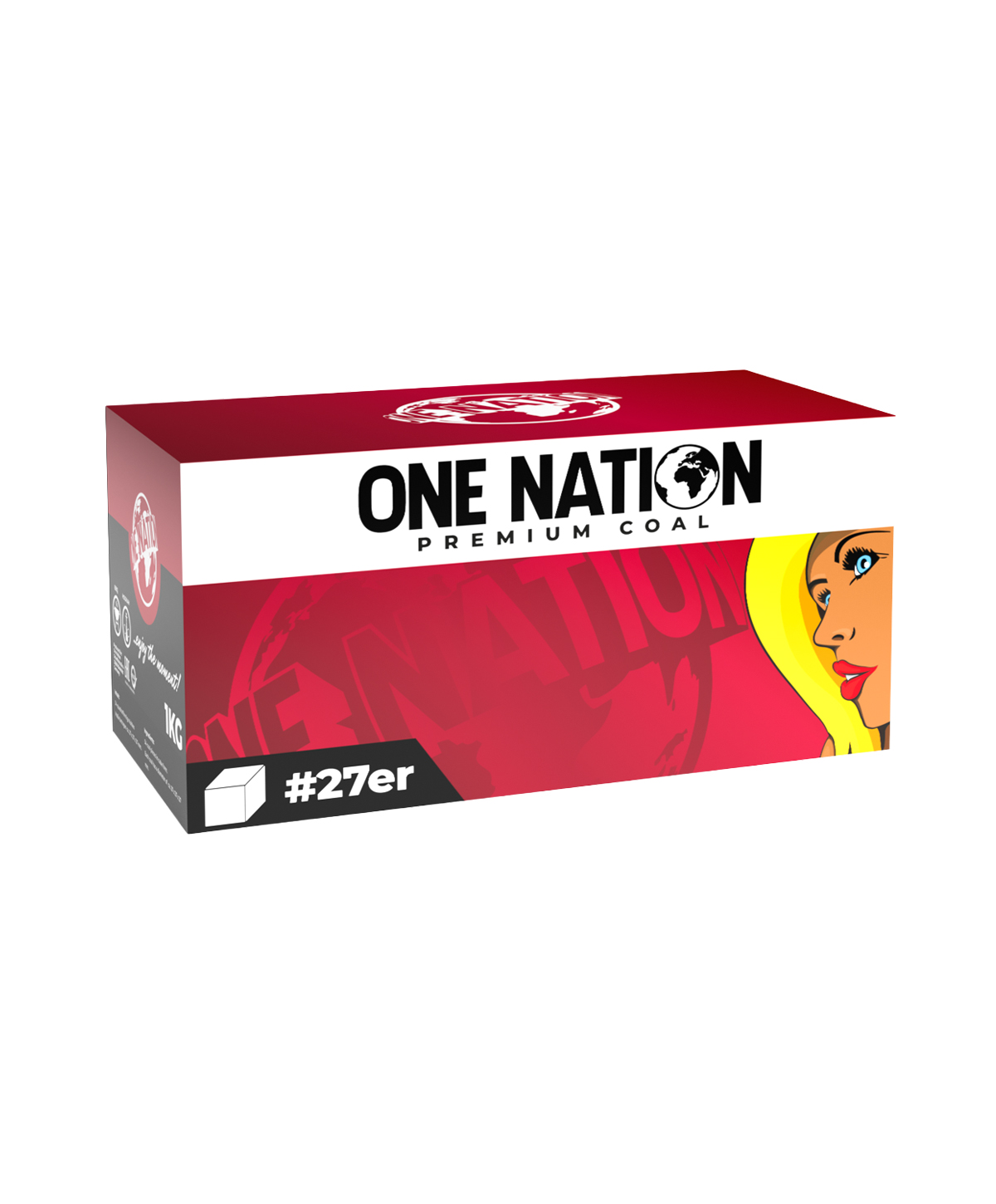 One Nation Shisha Kohle 1kg 27mm One Nation Shisha Kohle 1kg 27mm