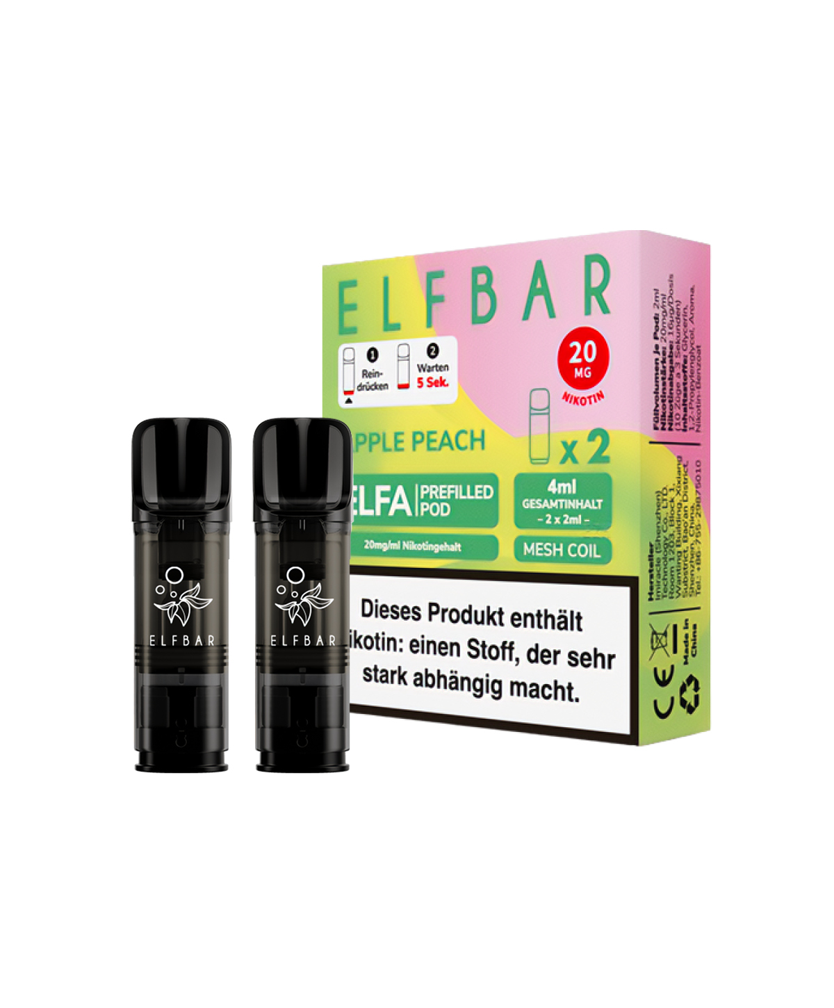 Elfa Pod - Apple Peach 2er Pack