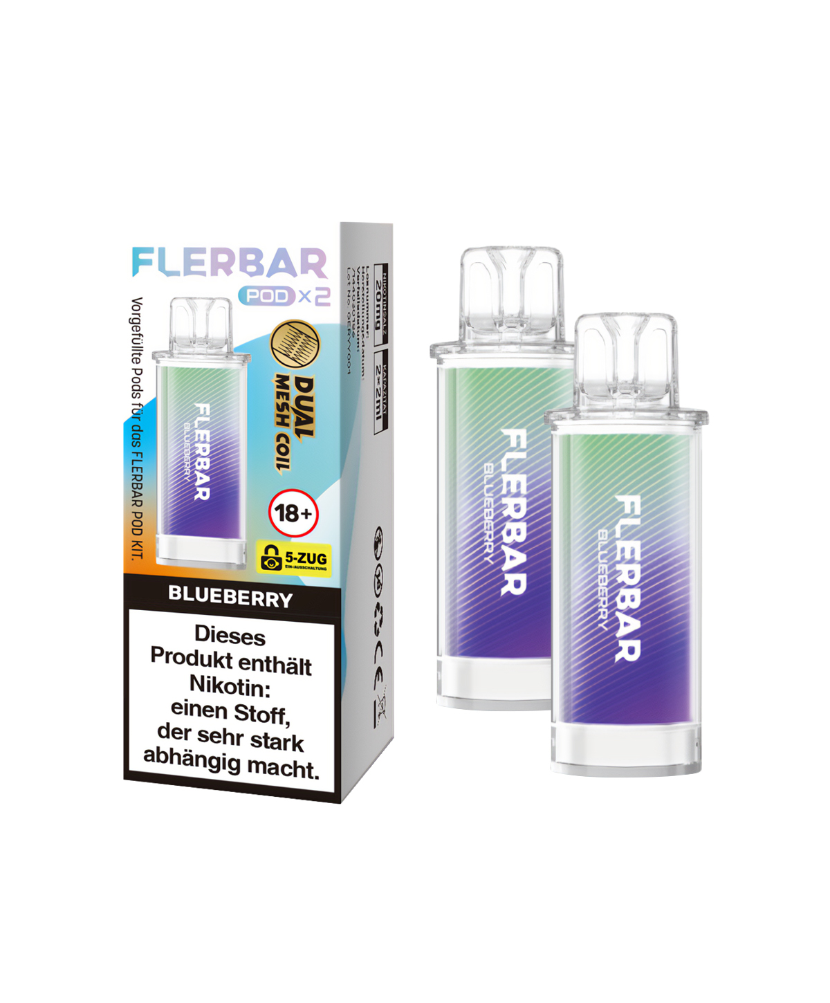 Flerbar Pod - Blueberry 2er Pack