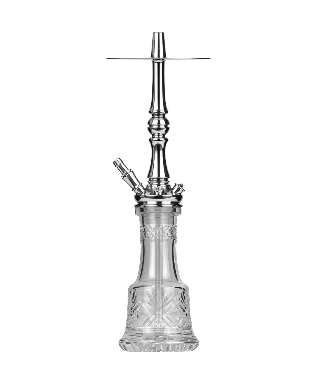 Moze Tradi M - Silver - Cut Glass Hookah