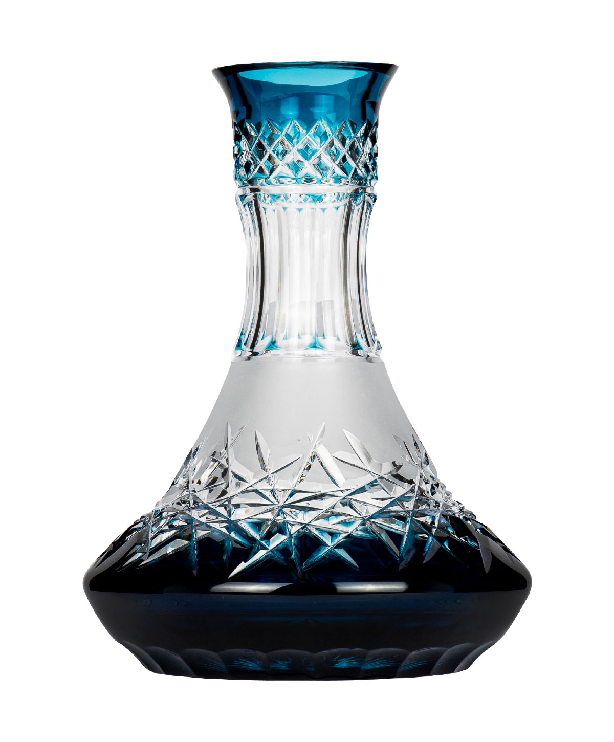 Caesar Crystal Trunk - Hoarfrost Up - Blue Hookah Glass