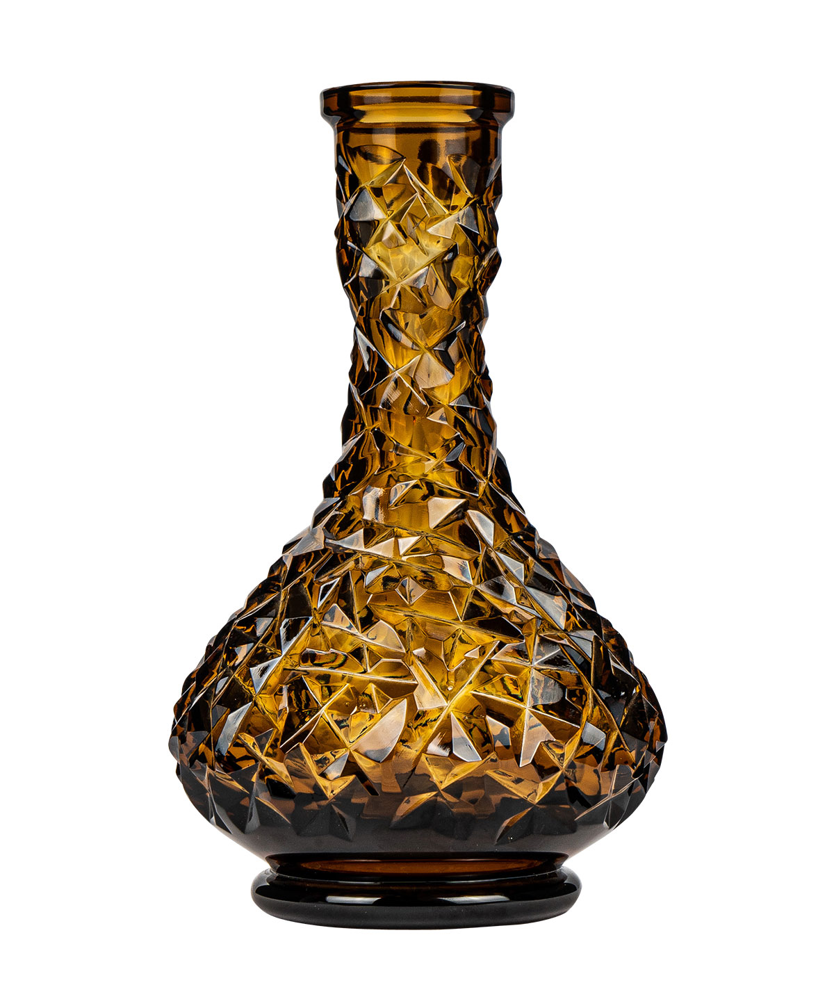 Caesar Crystal Large Drop - Rock - Dark Yellow Hookah Glass Caesar Crystal Large Drop - Rock - Dark Yellow Hookah Glass