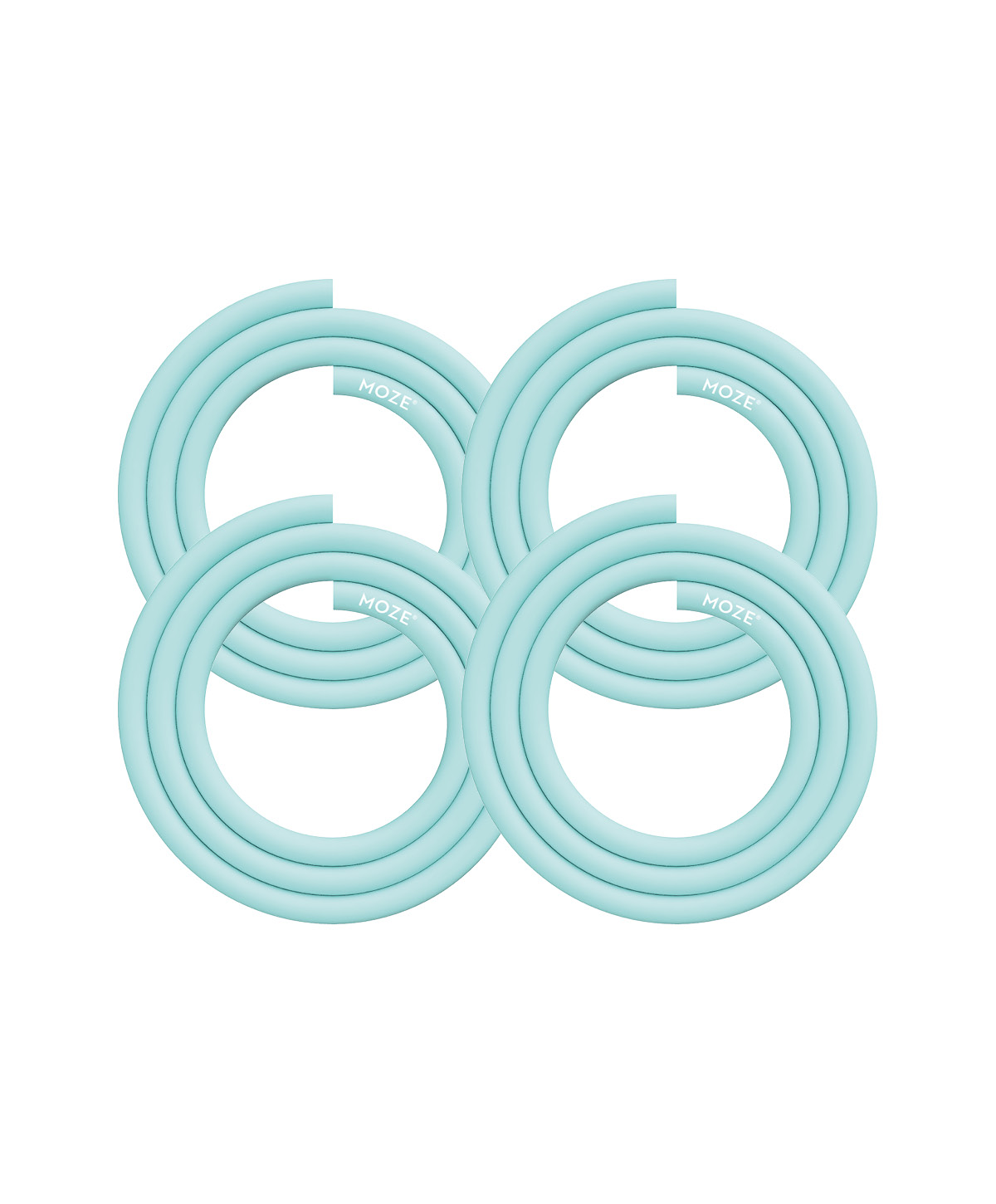 Moze Silicone Hose Mint 4er Set Shisha hose