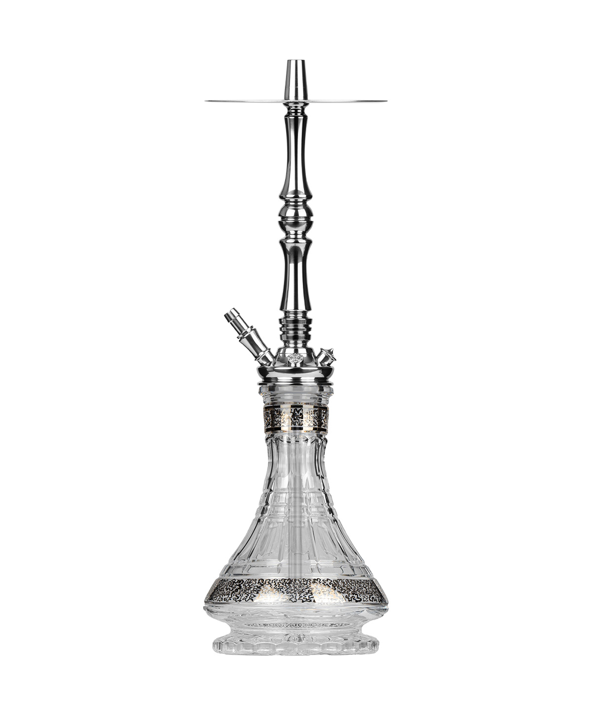Moze Tradi L - Silver - Caesar Crystal Zayna Hookah