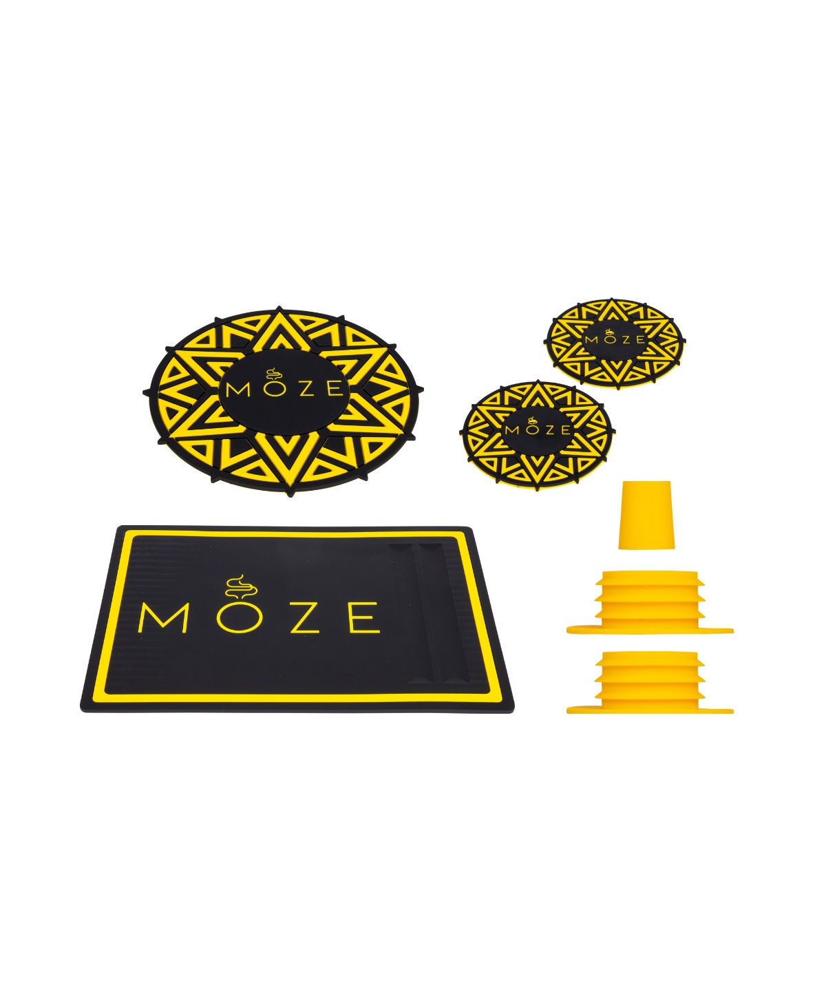Moze Mini Coaster Set - Yellow