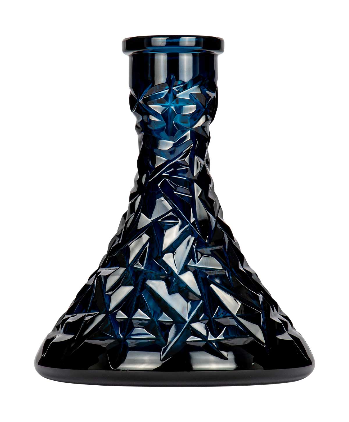 Caesar Crystal Large Cone - Rock - Blue Hookah Glass Caesar Crystal Large Cone - Rock - Blue Hookah Glass