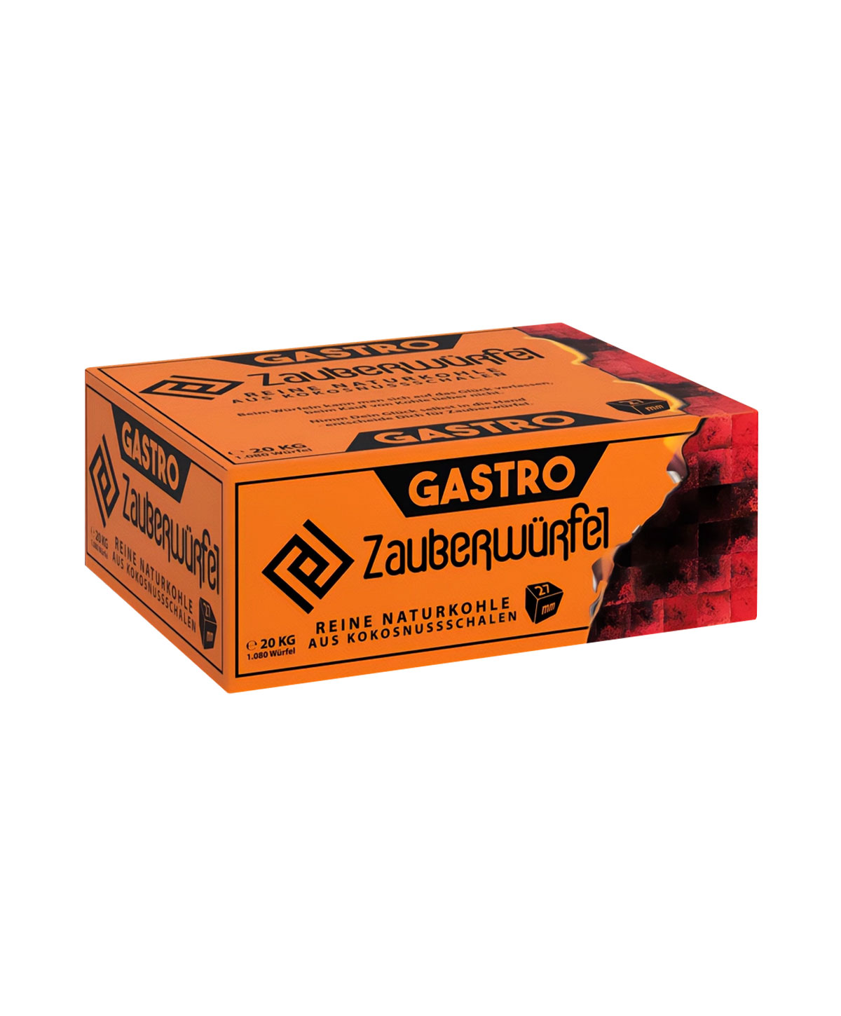 Zauberwürfel Shisha Kohle Gastro 20kg 27mm Shisha Kohle