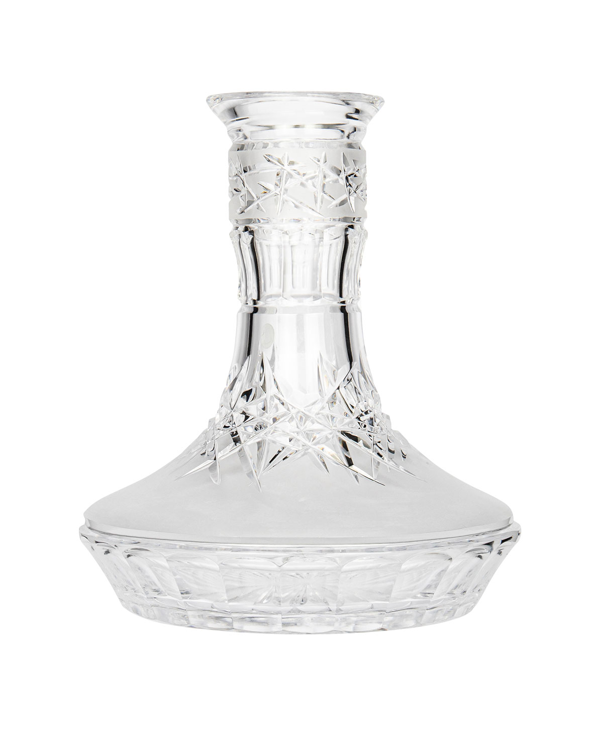 Caesar Crystal Small Arc - Hoarfrost Down - Clear Hookah Glass