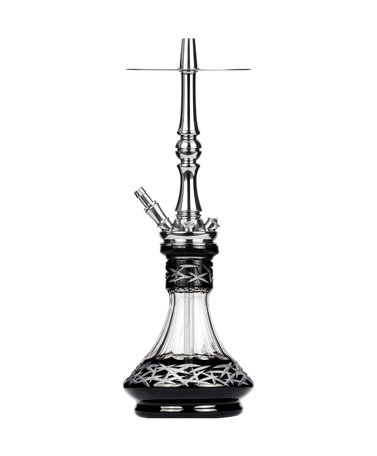Moze Tradi M - Silver - Caesar Crystal Black Hookah