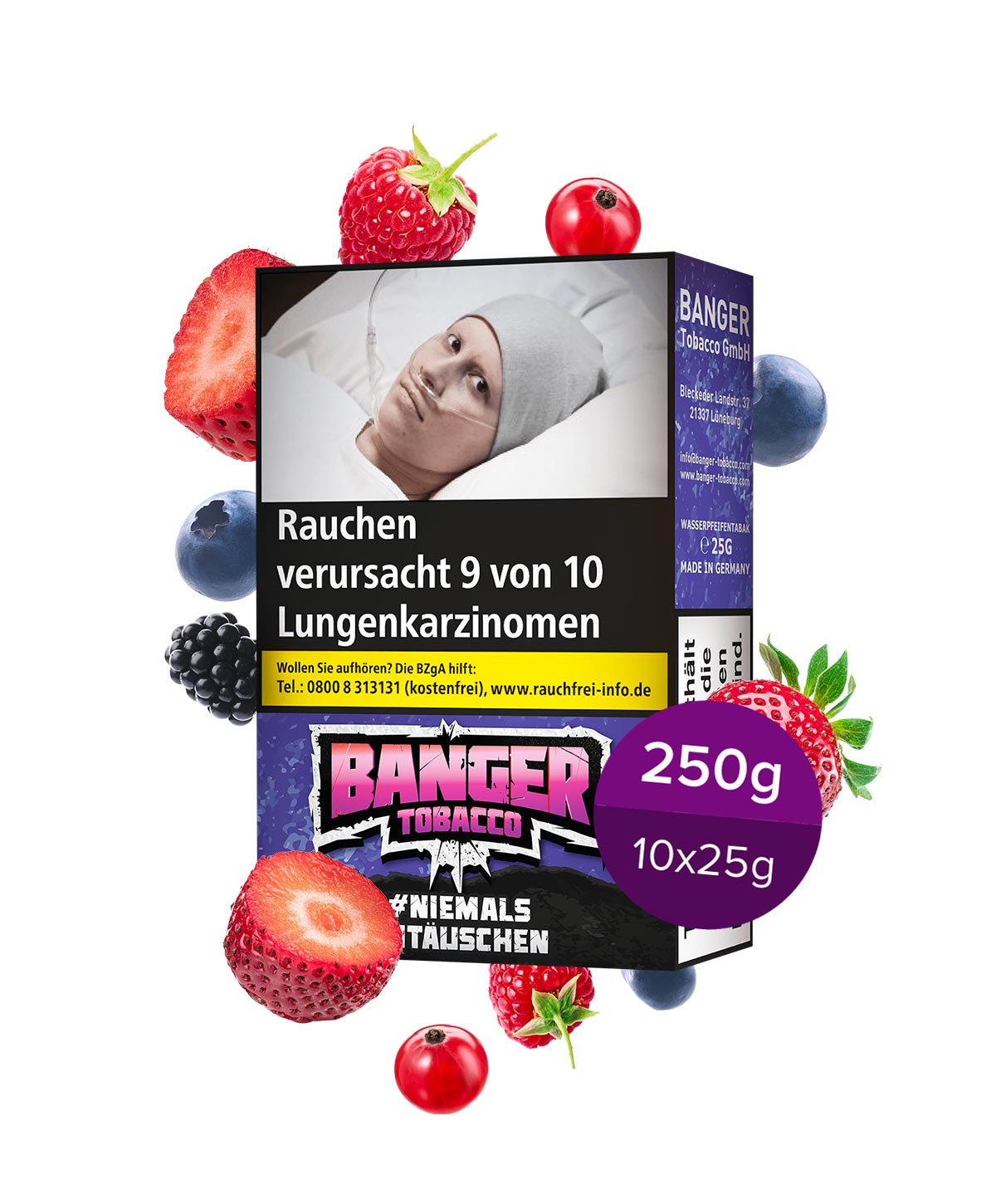 Banger Tobacco Niemals Antäuschen 250g Shisha Tabak