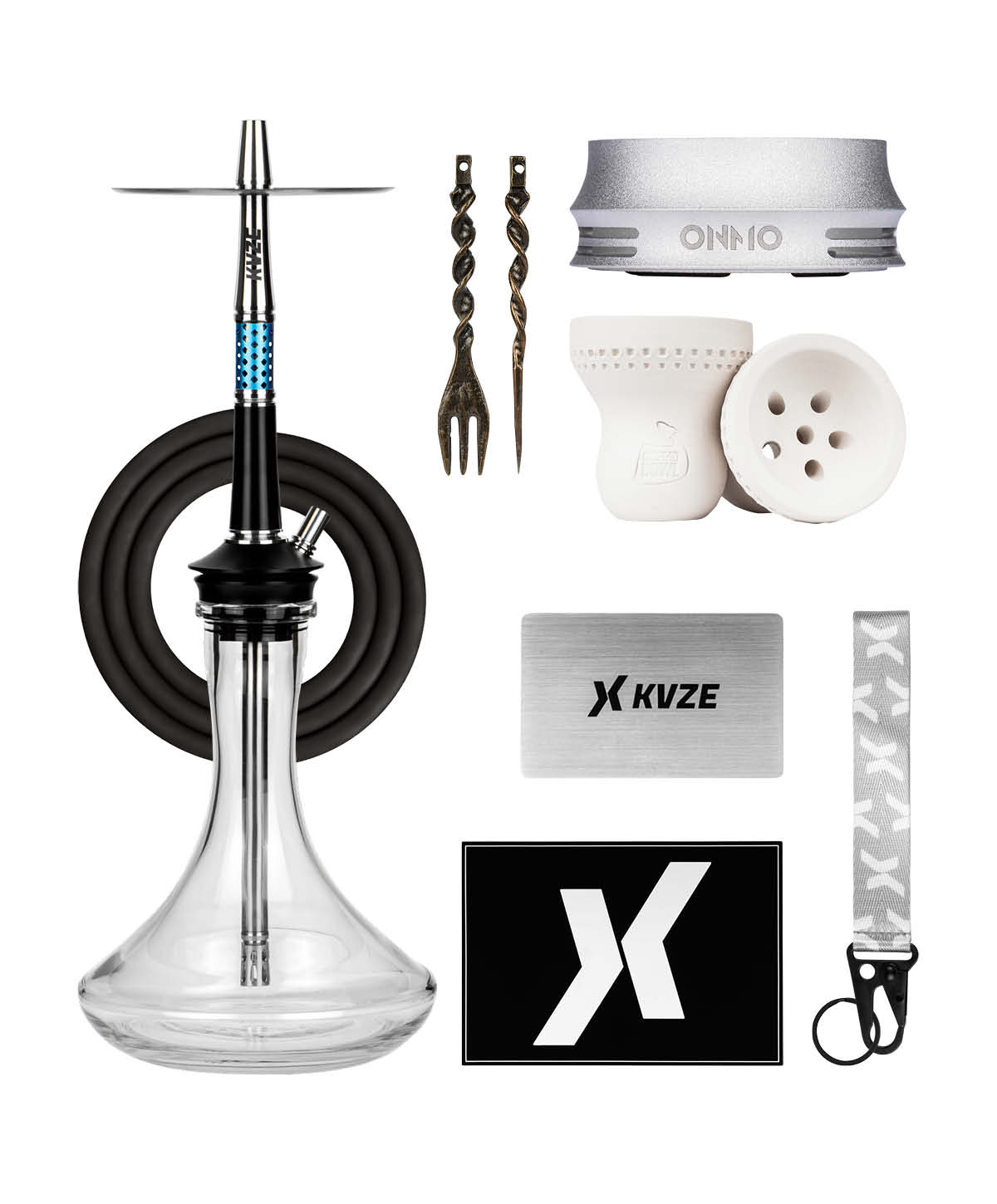 KVZE GRID Cobalt Bundle Hookah