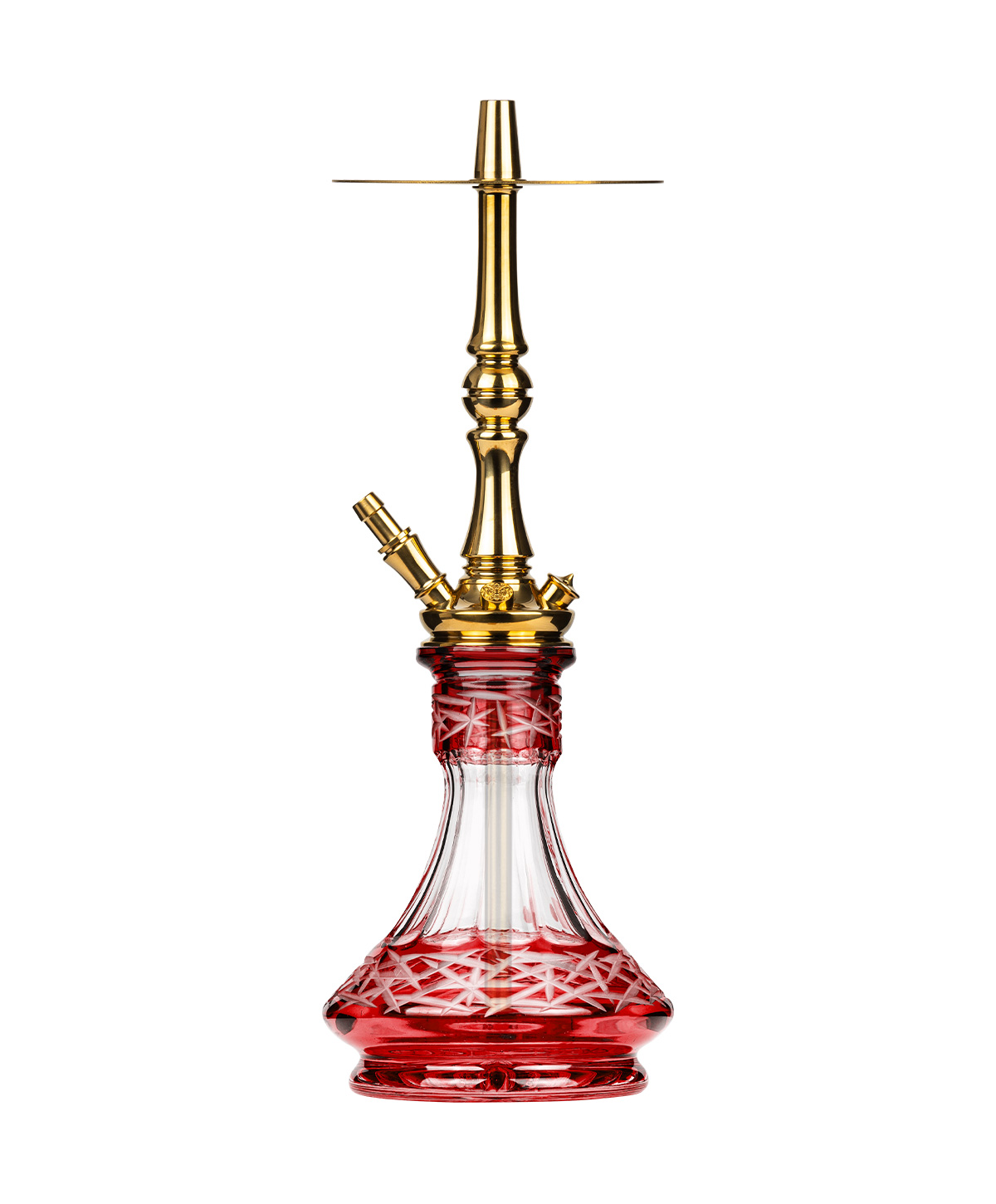 Moze Tradi M - Gold - Caesar Crystal Red Shisha Moze Tradi M - Gold - Caesar Crystal Red Shisha