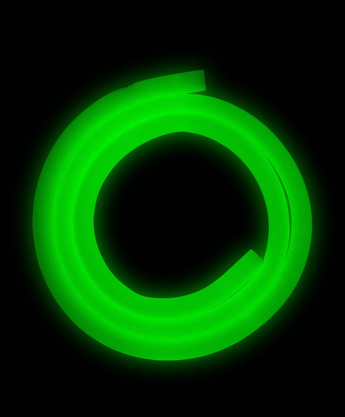 Moze Silikonschlauch Soft-Touch Glow in the Dark - Green