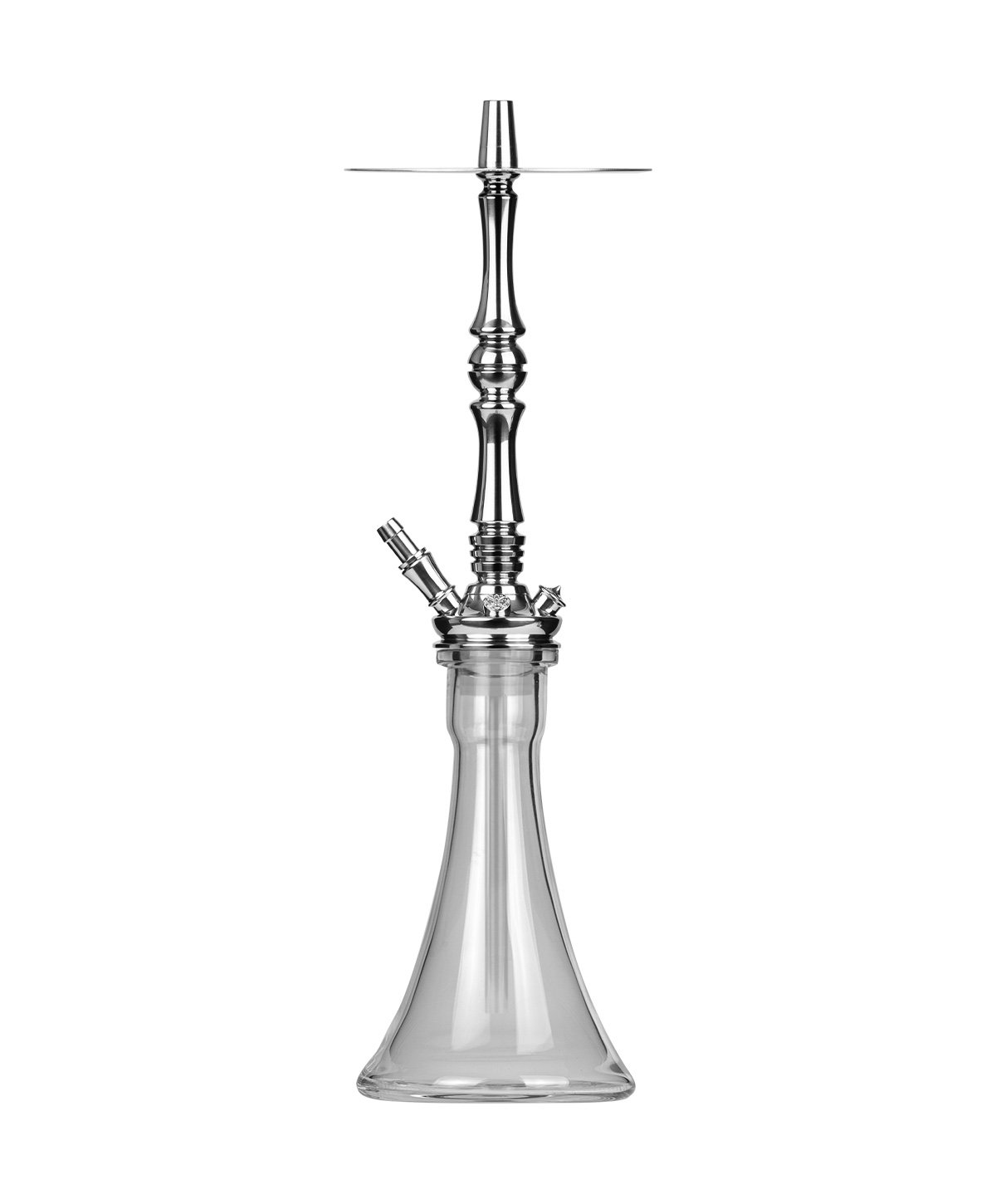 Moze Tradi L - Silver - Standard Glass Hookah