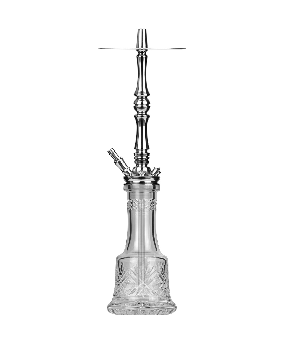 Moze Tradi L - Silver - Cut Glass Hookah