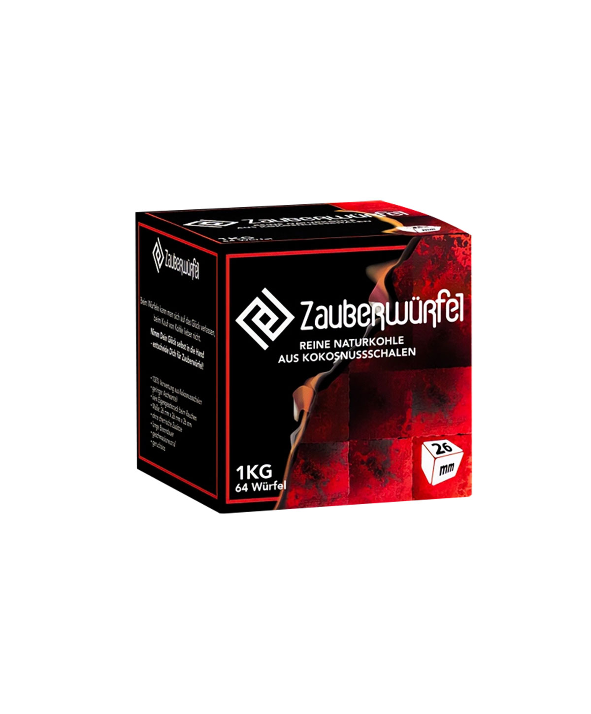Zauberwürfel Shisha Kohle 26mm 1kg