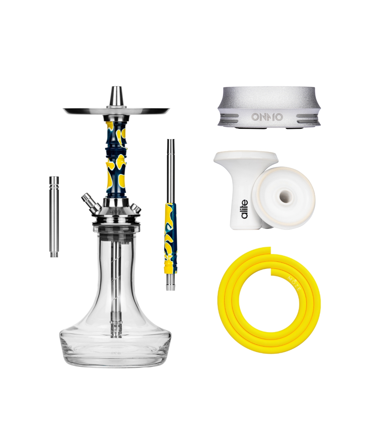 Moze Breeze Pro - Candy Line Blue/Yellow Plus Bundle