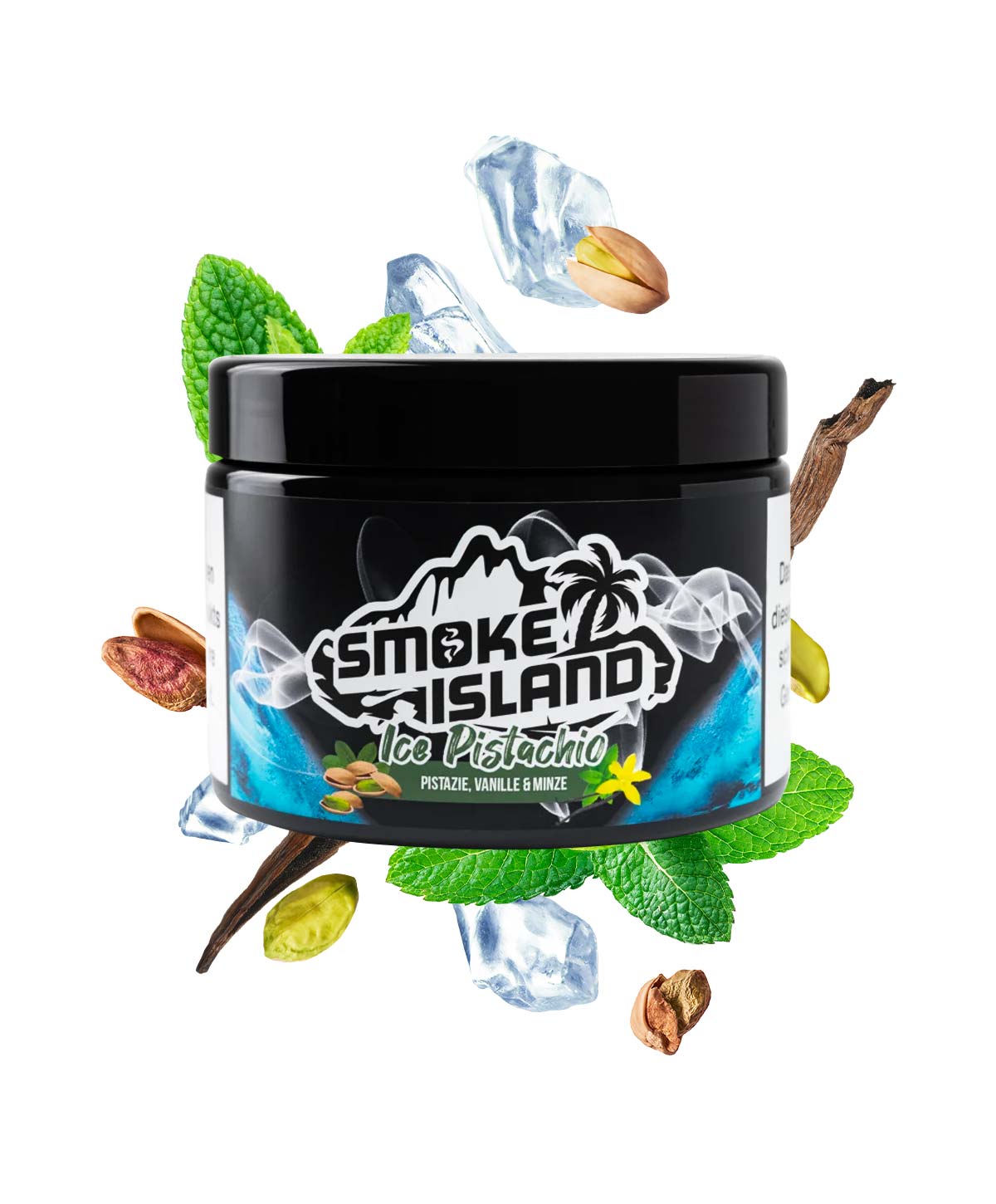 Smoke Island Ice Pistacho 200g Hookah Tobacco without Nicotine