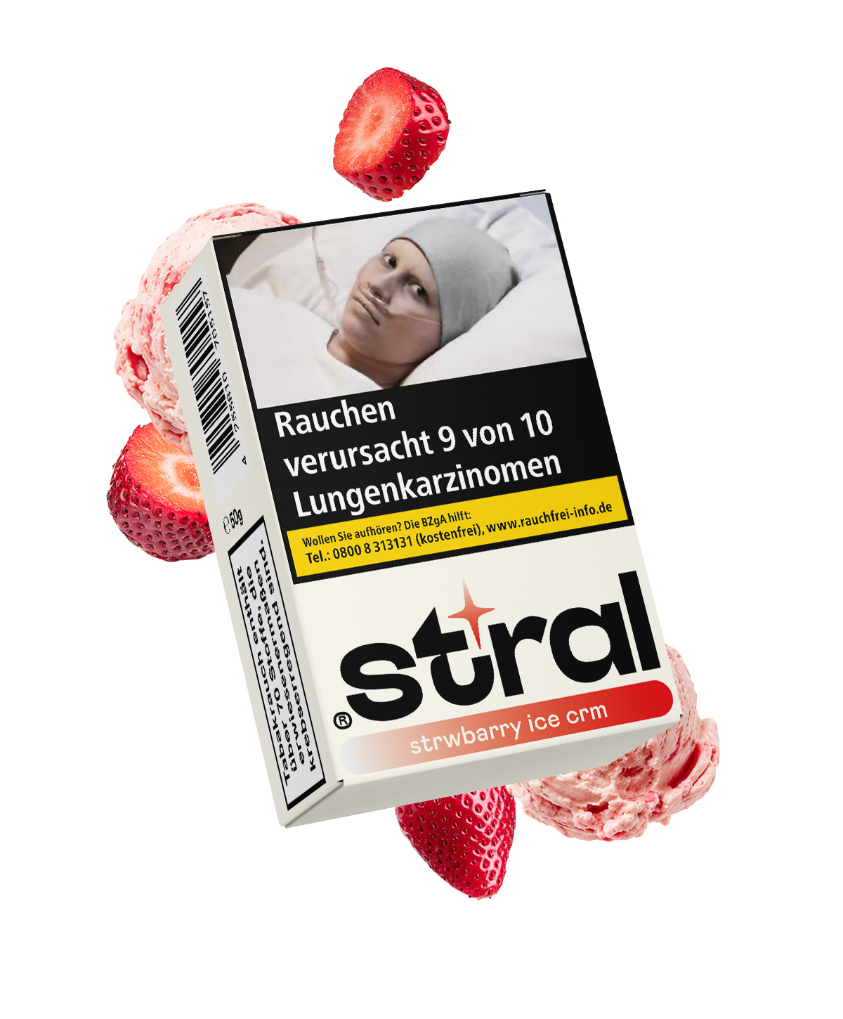 stral strawbarry ice crm 50g Shisha Tabak stral strawbarry ice crm 50g Shisha Tabak