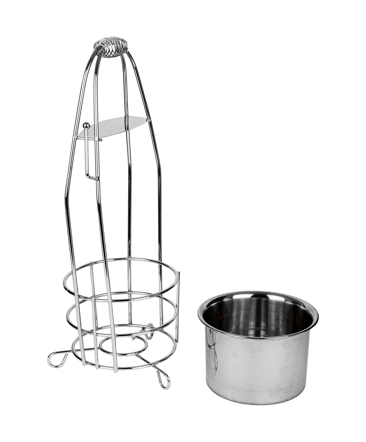 alite Coal Basket Large – Silver Charcoal basket