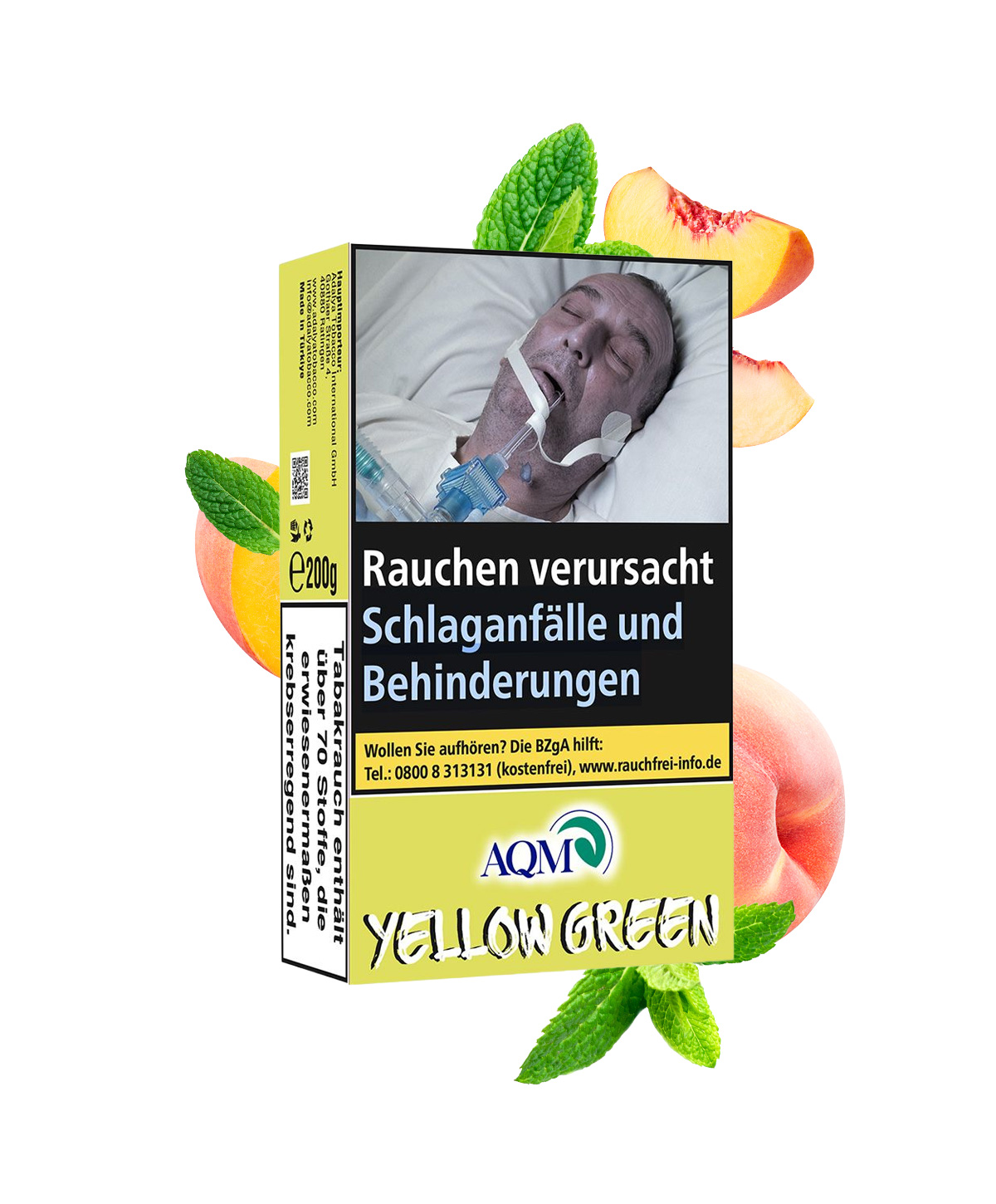 Aqua Mentha Yellow Green 200g Hookah Tobacco Aqua Mentha Yellow Green 200g Hookah Tobacco