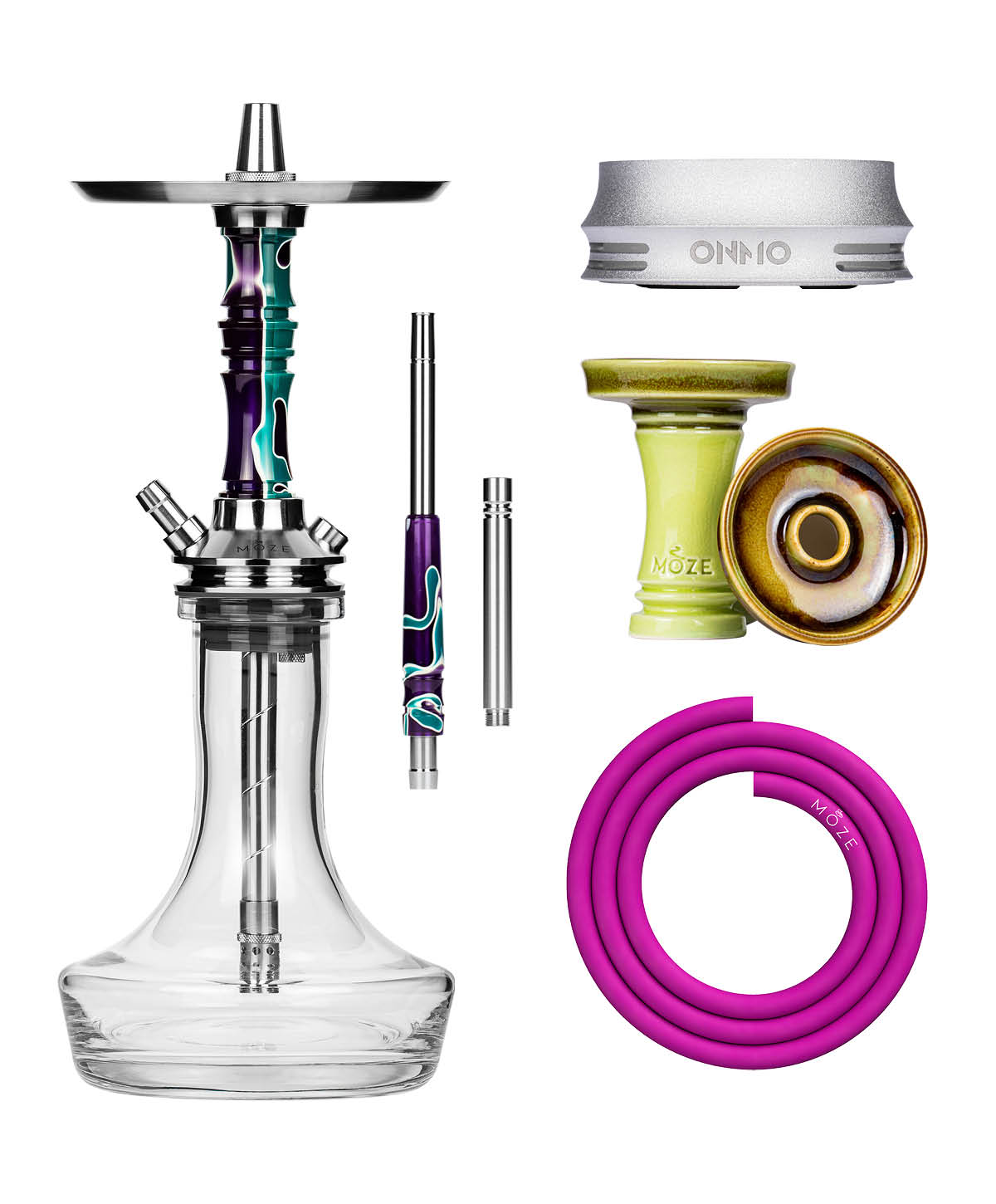 Moze Breeze Pro - Candy Line Purple/Green Messe Bundle