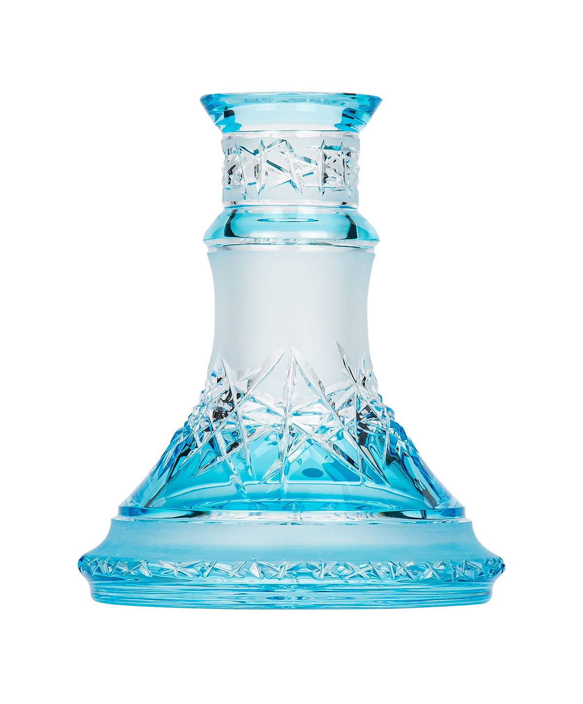 Moze Exclusive Glass Ice Cut - Turquoise Hookah Glass