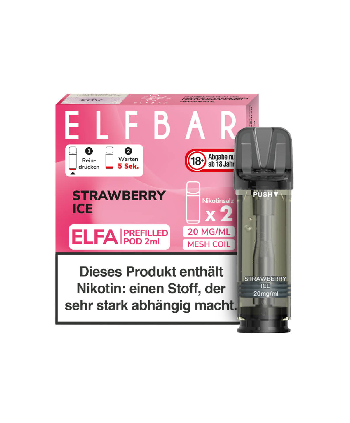 Elfa Pod - Strawberry Ice 2er Pack