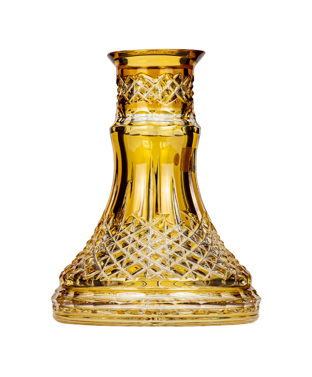 Moze Exclusive Glass Wild Cut - Yellow Shisha Bowl