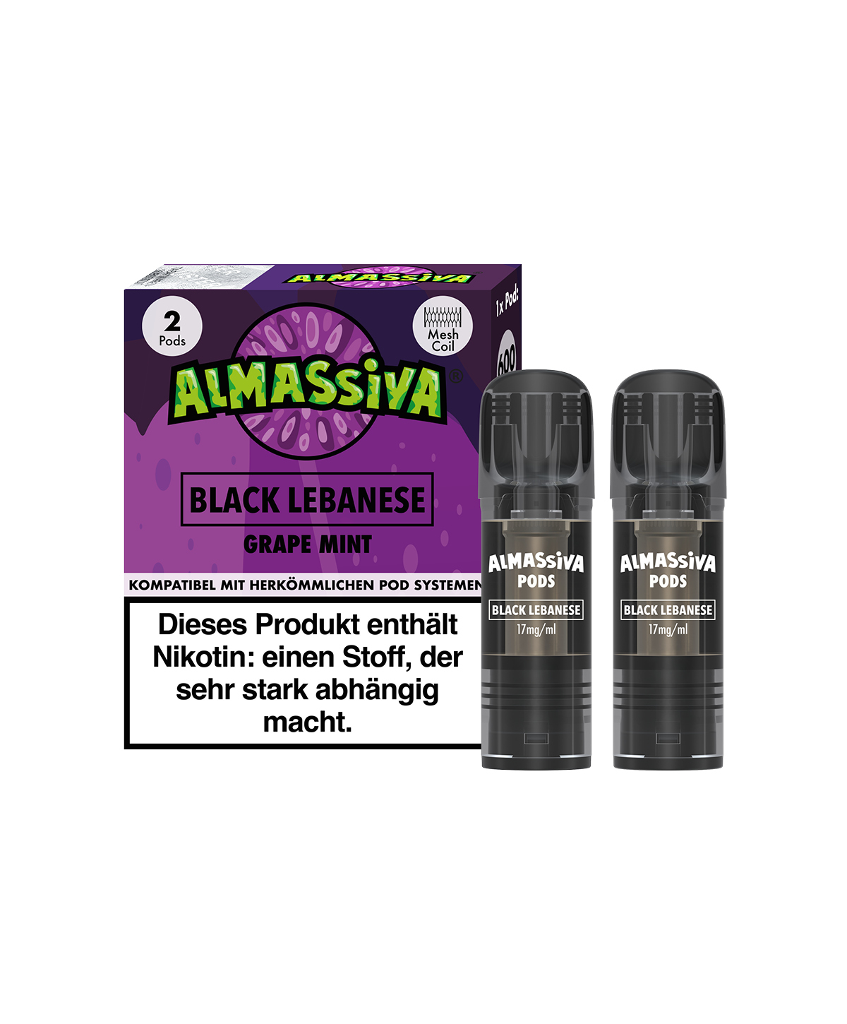Al Massiva Pod - Black Lebanese 2er Pack