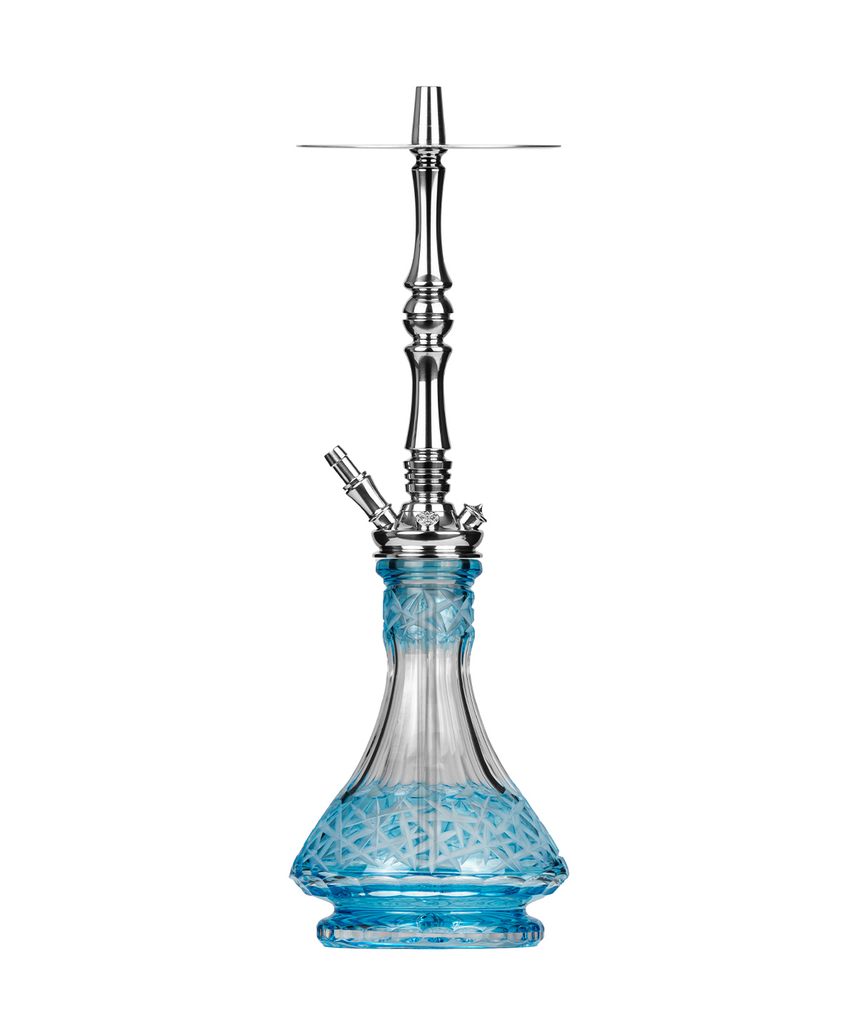Moze Tradi L - Silver - Caesar Crystal Turquoise Hookah