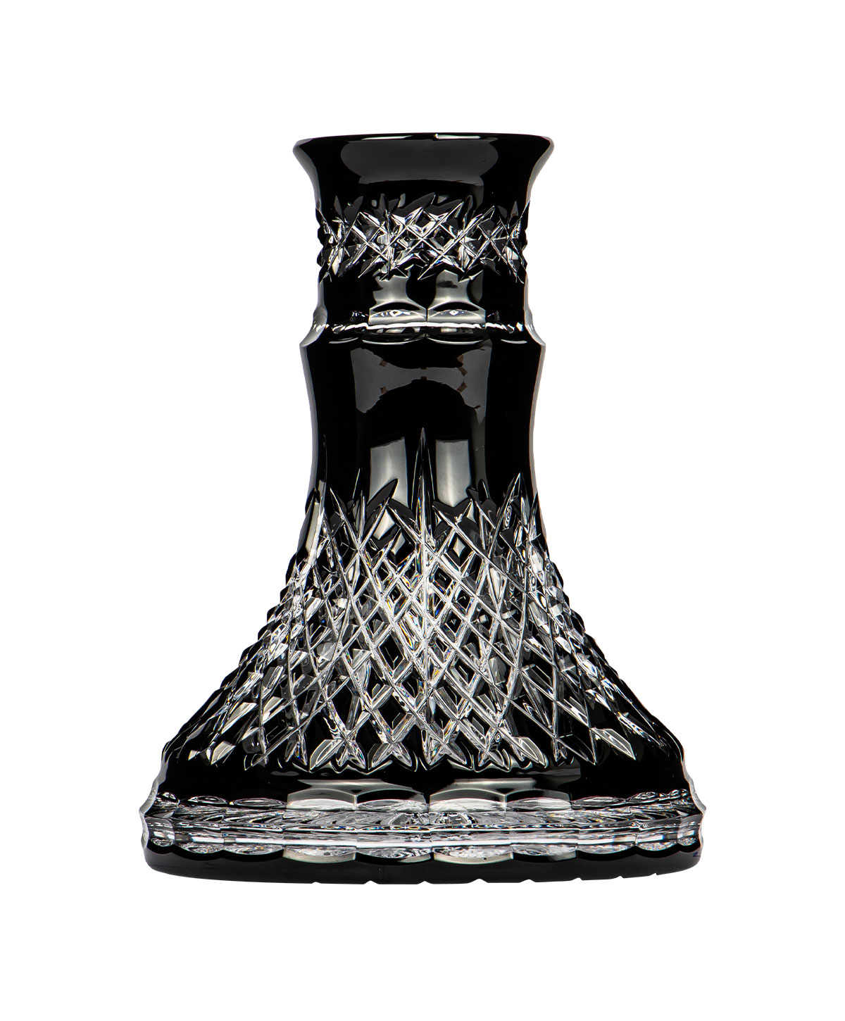 Caesar Crystal Small Wild Cut - Black Hookah Glass Caesar Crystal Small Wild Cut - Black Hookah Glass