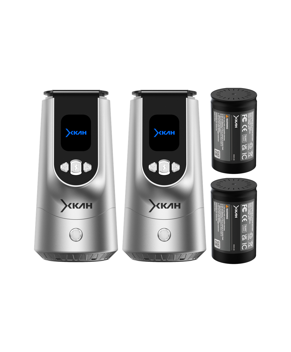 2x XKAH Pro Silver + 2x Battery 2x XKAH Pro Silver + 2x Battery