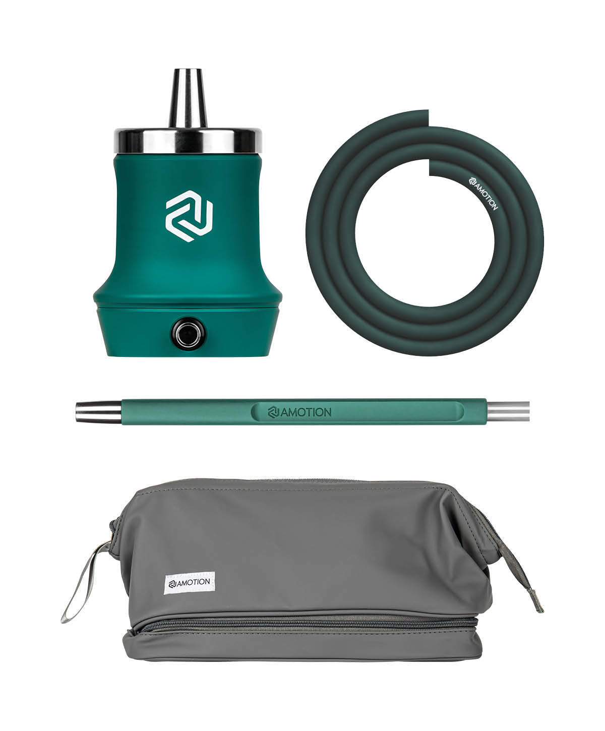 Amotion Roam - Forest Green - Shisha Travel Set