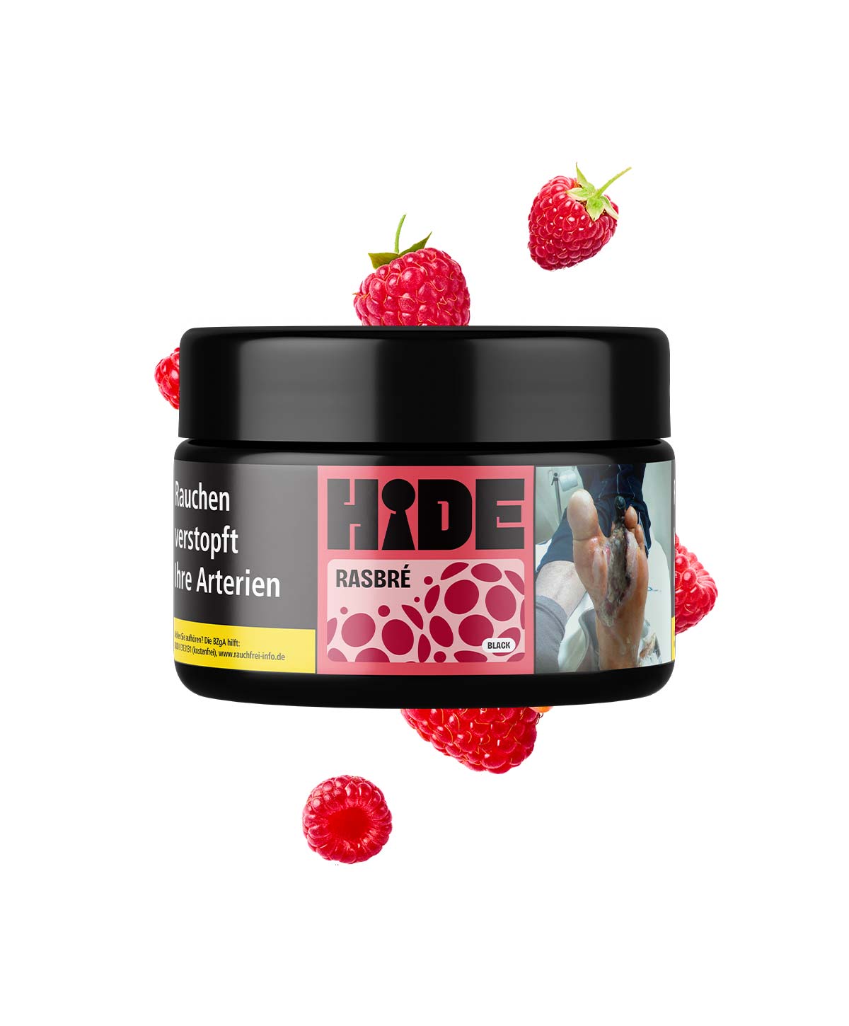 HIDE Dark Rasbré 200g Shisha Tabak HIDE Dark Rasbré 200g Shisha Tabak