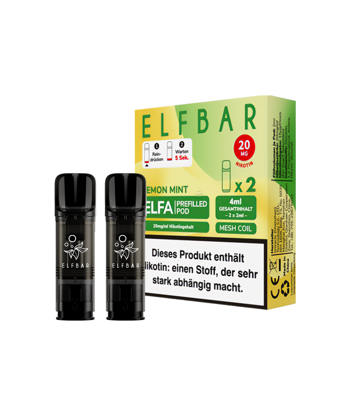 Elfa Pod - Lemon Mint 2er Pack