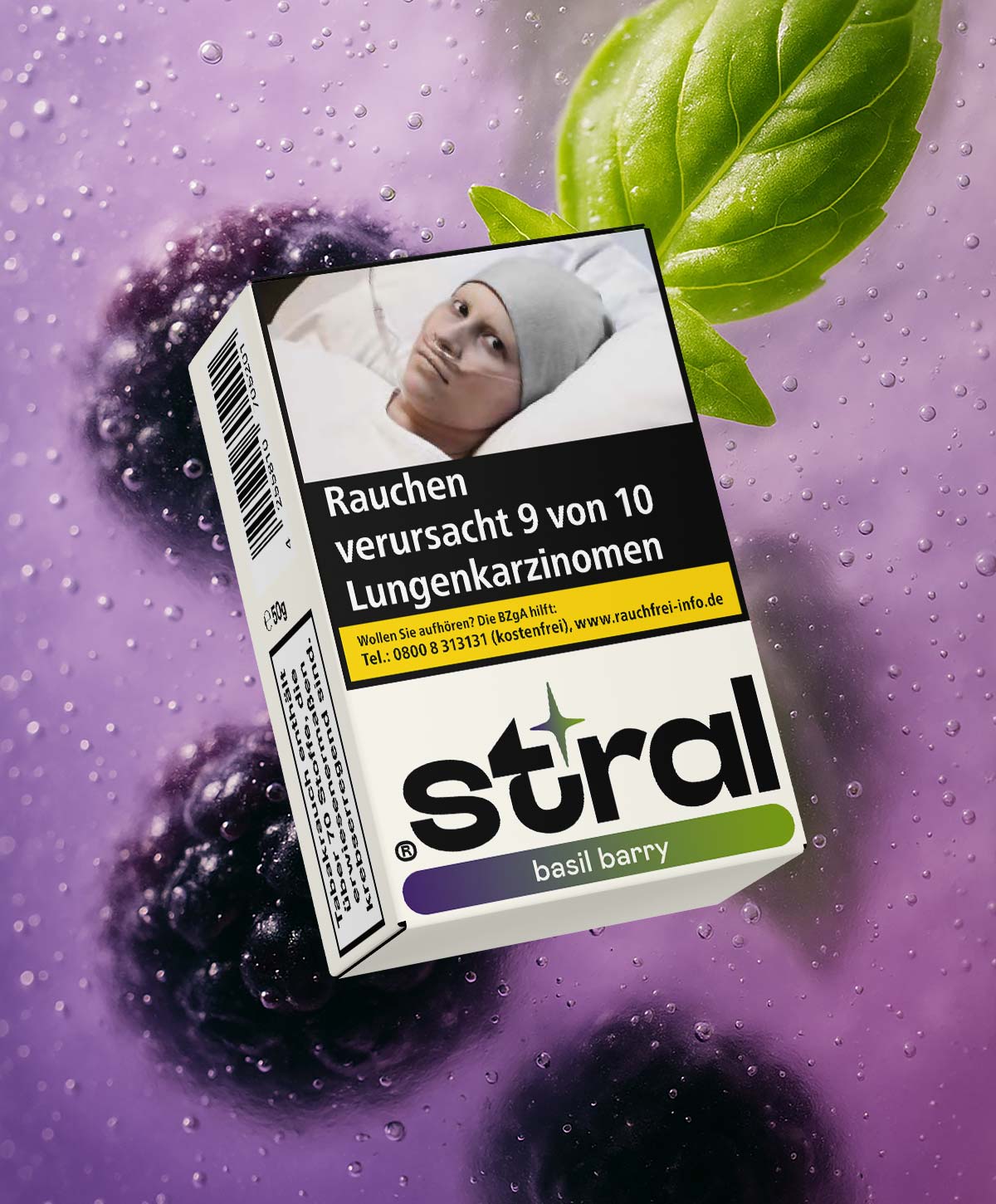 stral basil barry 50g Shisha Tabak