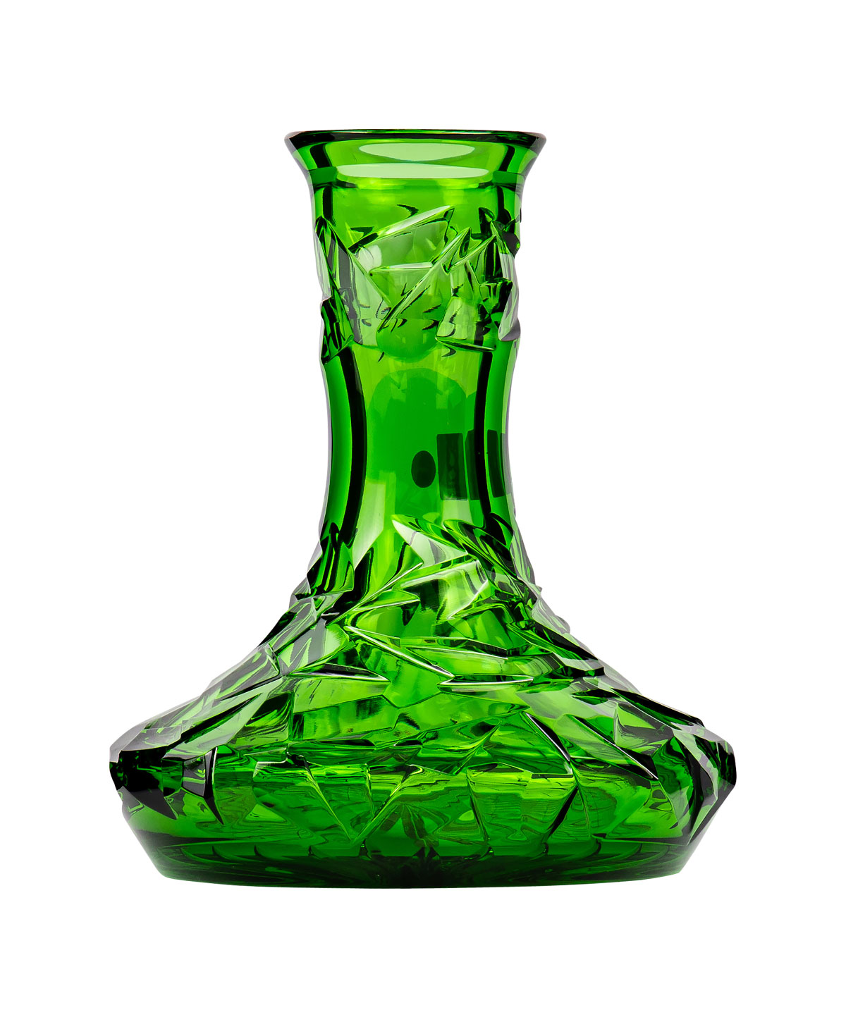 Caesar Crystal Small Arc - Floe - Green Hookah Glass Caesar Crystal Small Arc - Floe - Green Hookah Glass