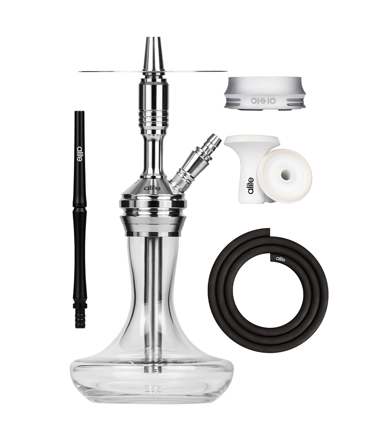 alite Bash Mini - Lounge - Silver Hookah alite Bash Mini - Lounge - Silver Hookah