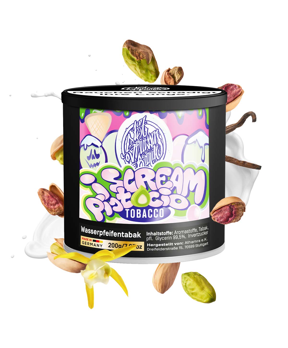 187 Strassenbande i Scream Pistacio 200g Hookah Tobacco