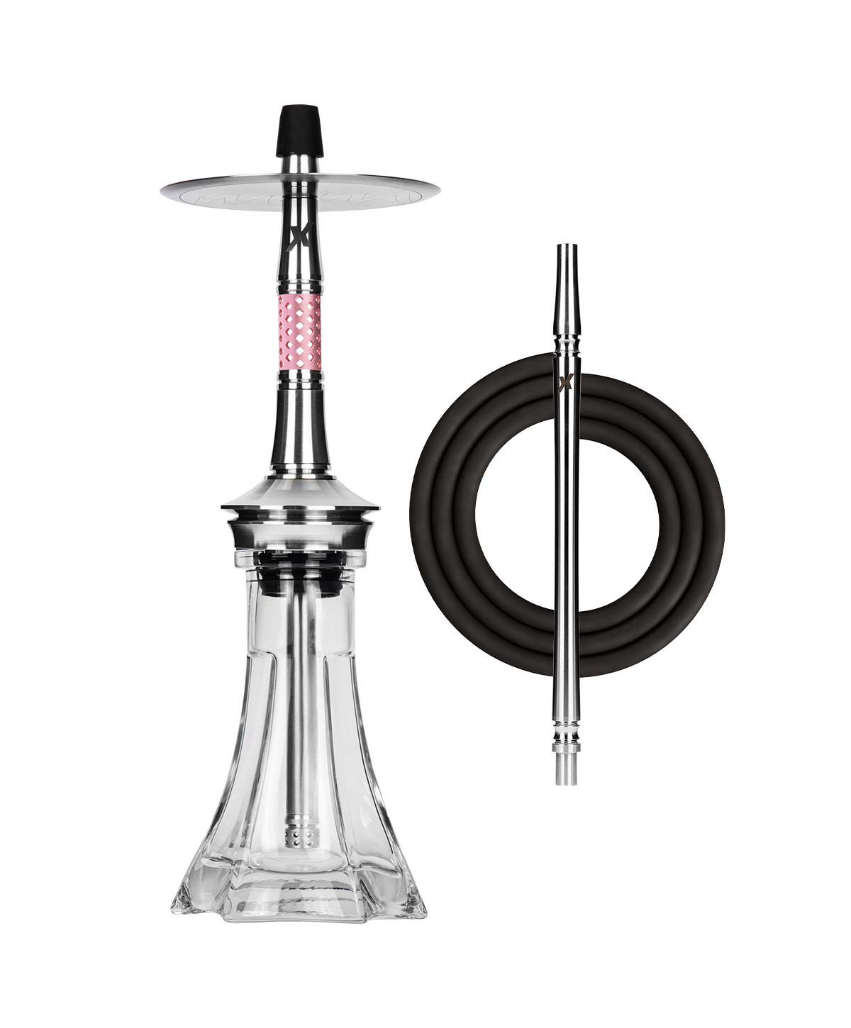 KVZE Grid Mini Steel - Fuchsia Shisha