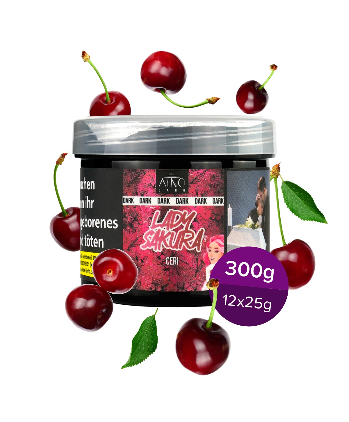 AINO Dark - Lady Sakura 300g Shisha Tabak